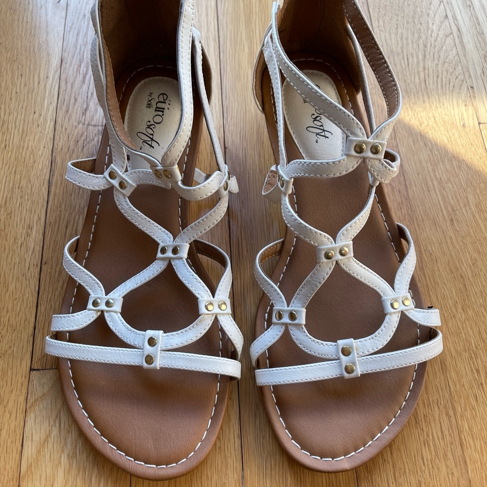 EuroSoft Sandals White Size 8.5